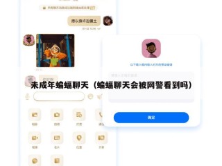 未成年蝙蝠聊天（蝙蝠聊天会被网警看到吗）