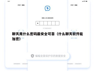 聊天用什么密码最安全可靠（什么聊天软件能加密）