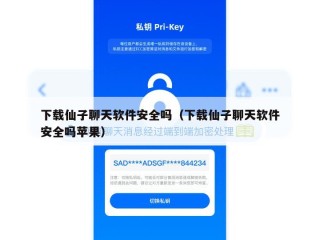 下载仙子聊天软件安全吗（下载仙子聊天软件安全吗苹果）