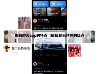蝙蝠聊天app的特点（蝙蝠聊天软件的优点）