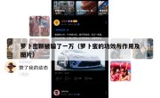 萝卜密聊被骗了一万（萝卜蜜的功效与作用及图片）