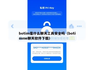 botim是什么聊天工具安全吗（botimme聊天软件下载）