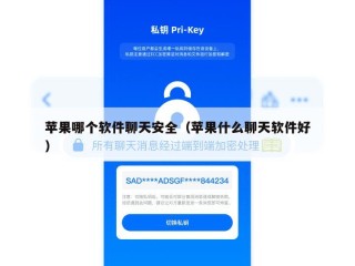 苹果哪个软件聊天安全（苹果什么聊天软件好）