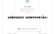 全球聊天加密软件（加密聊天软件哪个最火）