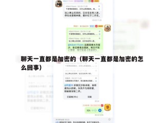 聊天一直都是加密的（聊天一直都是加密的怎么回事）