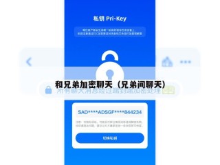 和兄弟加密聊天（兄弟间聊天）