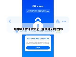 国内聊天软件最安全（全国聊天的软件）