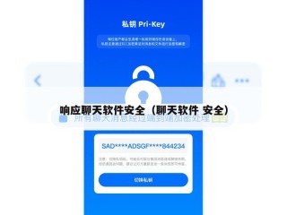 响应聊天软件安全（聊天软件 安全）