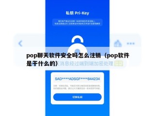 pop聊天软件安全吗怎么注销（pop软件是干什么的）