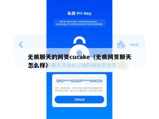 无痕聊天的网页cucake（无痕网页聊天怎么样）
