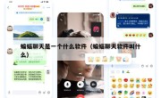 蝙蝠聊天是一个什么软件（蝙蝠聊天软件叫什么）