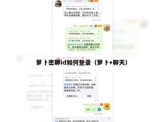 萝卜密聊id如何登录（萝卜+聊天）