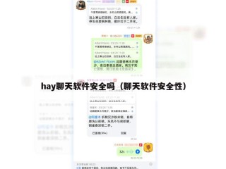 hay聊天软件安全吗（聊天软件安全性）