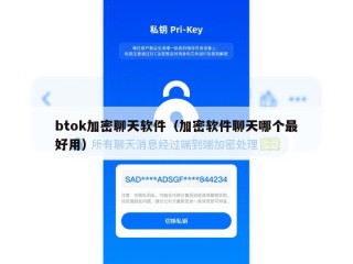 btok加密聊天软件（加密软件聊天哪个最好用）