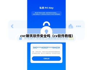 cvr聊天软件安全吗（cv软件教程）