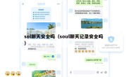 sol聊天安全吗（soul聊天记录安全吗）
