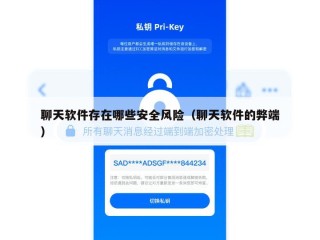 聊天软件存在哪些安全风险（聊天软件的弊端）