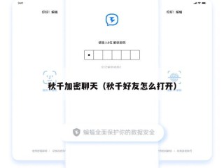 秋千加密聊天（秋千好友怎么打开）