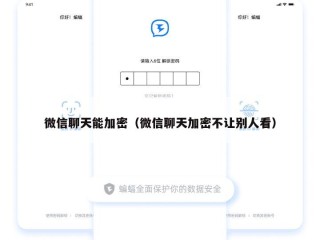 微信聊天能加密（微信聊天加密不让别人看）