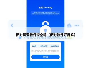 伊对聊天软件安全吗（伊对软件好用吗）