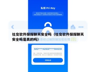 社交软件探探聊天安全吗（社交软件探探聊天安全吗是真的吗）