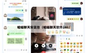 蝙蝠聊天安装包（蝙蝠聊天软件246）