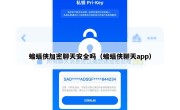 蝙蝠侠加密聊天安全吗（蝙蝠侠聊天app）