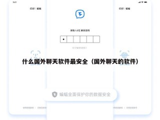 什么国外聊天软件最安全（国外聊天的软件）