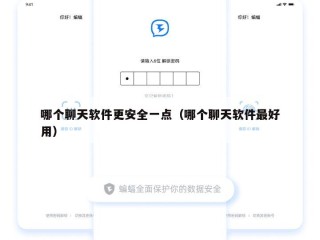 哪个聊天软件更安全一点（哪个聊天软件最好用）