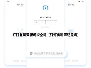 钉钉有聊天版吗安全吗（钉钉有聊天记录吗）