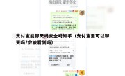 支付宝能聊天吗安全吗知乎（支付宝里可以聊天吗?会被看到吗）