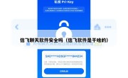 信飞聊天软件安全吗（信飞软件是干啥的）