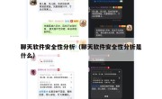 聊天软件安全性分析（聊天软件安全性分析是什么）