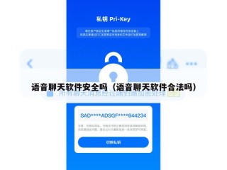 语音聊天软件安全吗（语音聊天软件合法吗）