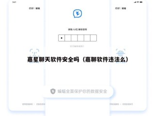 嘉星聊天软件安全吗（嘉聊软件违法么）
