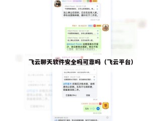 飞云聊天软件安全吗可靠吗（飞云平台）