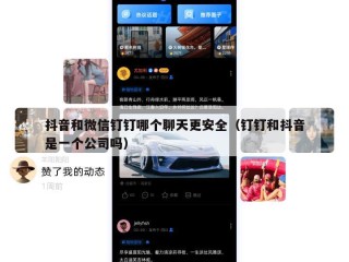 抖音和微信钉钉哪个聊天更安全（钉钉和抖音是一个公司吗）