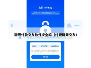 聊天付款交友软件安全吗（付费聊天交友）