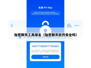 加密聊天工具排名（加密聊天软件安全吗）