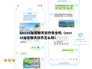 secret加密聊天软件安全吗（secret加密聊天软件怎么样）