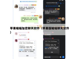 苹果蝙蝠加密聊天软件（苹果版蝙蝠聊天软件）