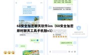 68安全加密聊天软件ios（68安全加密即时聊天工具手机版v1）