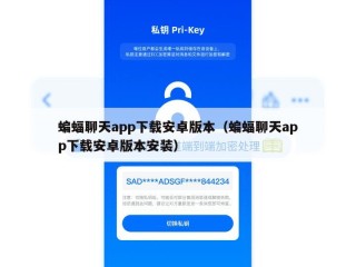 蝙蝠聊天app下载安卓版本（蝙蝠聊天app下载安卓版本安装）