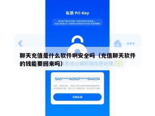 聊天充值是什么软件啊安全吗（充值聊天软件的钱能要回来吗）