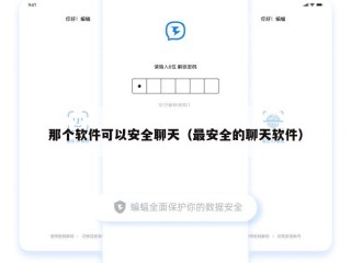那个软件可以安全聊天（最安全的聊天软件）