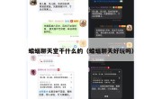 蝙蝠聊天室干什么的（蝙蝠聊天好玩吗）