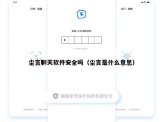 尘言聊天软件安全吗（尘言是什么意思）