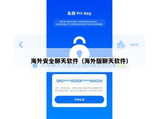 海外安全聊天软件（海外版聊天软件）
