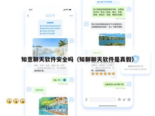 知意聊天软件安全吗（知聊聊天软件是真假）