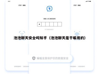 泡泡聊天安全吗知乎（泡泡聊天是干嘛用的）